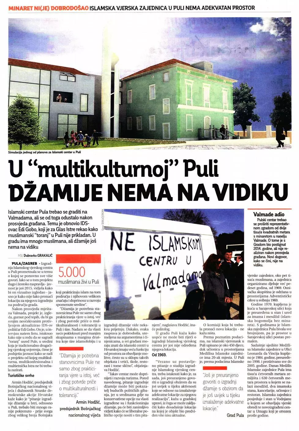 U “multikulturalnoj” Puli džamije nema na vidiku